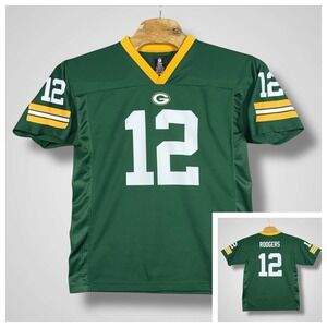 NFL Players Association Green Bay Packers Aaron Rodgers Football Jersey Youth XL